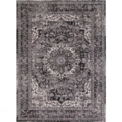 Brand new ๐ฅฐ Kashan Anthracite 7 ft. x 9 ft. Medallion Area Rug by Concord Global Trading ๐คฉ