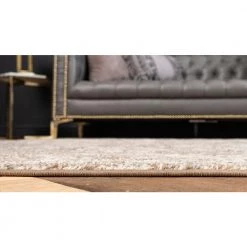 Best Pirce ⭐ Penrose Krystle Beige Brown 6 ft. x 6 ft. Round Rug by Unique Loom 🧨 -Unique Loom Shop beige brown unique loom area rugs 3143460 4f 1000