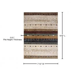 New 🎉 Diamond Gabbeh Beige 8 ft. x 11 ft. Area Rug by Concord Global Trading 😍 -Unique Loom Shop beige concord global trading area rugs 74517 76 1000