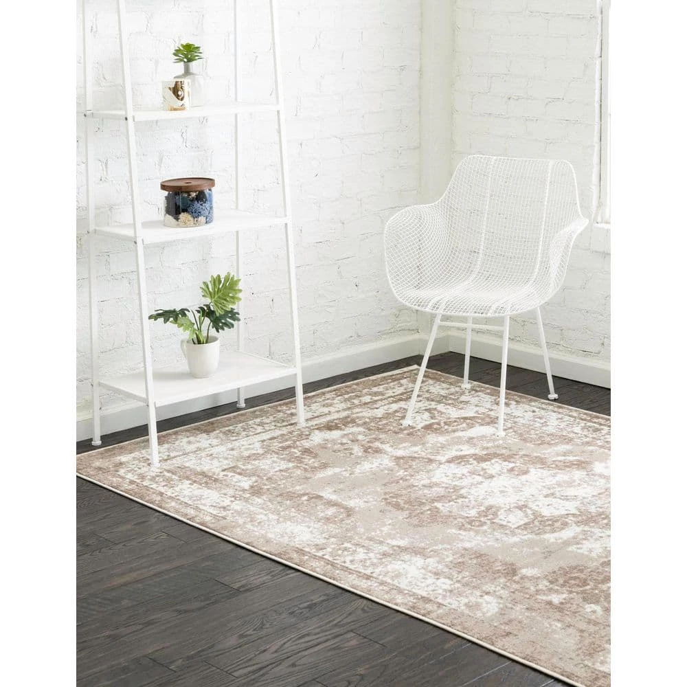 Outlet 🔔 Sofia Salle Garnier Beige 8 ft. x 10 ft. Medallion Area Rug by Unique Loom ✔️ 8 Outlet 🔔 Sofia Salle Garnier Beige 8 ft. x 10 ft. Medallion Area Rug by Unique Loom ✔️ - Image 7