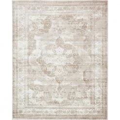 Unique Loom Shop 33 Outlet ๐ Sofia Salle Garnier Beige 8 ft. x 10 ft. Medallion Area Rug by Unique Loom โ๏ธ