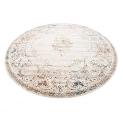 Top 10 👏 Chateau Lincoln Beige 8' 0 x 8' 0 Round Rug by Unique Loom 💯 -Unique Loom Shop beige unique loom area rugs 3136020 a0 1000