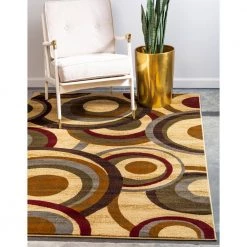 Outlet ⭐ Barista Kona Beige 5' 0 x 8' 0 Area Rug by Unique Loom ⌛ -Unique Loom Shop beige unique loom area rugs 3137898 31 1000