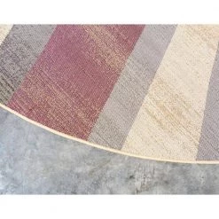Promo ⌛ Barista Ngada Beige 8' 0 x 8' 0 Round Rug by Unique Loom 👍 -Unique Loom Shop beige unique loom area rugs 3137930 1d 1000