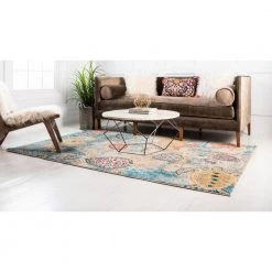Deals 👍 Positano Treasure Beige 9' 0 x 12' 0 Area Rug by Unique Loom 🎁 -Unique Loom Shop beige unique loom area rugs 3139800 1f 1000