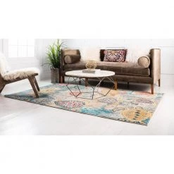 Deals 👍 Positano Treasure Beige 9' 0 x 12' 0 Area Rug by Unique Loom 🎁 -Unique Loom Shop beige unique loom area rugs 3139800 c3 1000