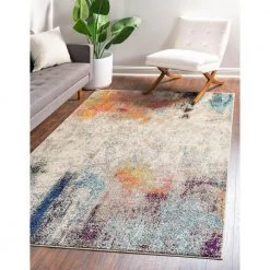 Buy 🎁 Chromatic Tybee Beige 9' 0 x 12' 0 Area Rug by Unique Loom 🔥 -Unique Loom Shop beige unique loom area rugs 3139847 e1 1000
