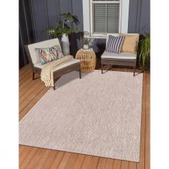 Top 10 🤩 Outdoor Solid Beige 9' 0 x 12' 0 Area Rug by Unique Loom 🤩 -Unique Loom Shop beige unique loom outdoor rugs 3128944 4f 1000