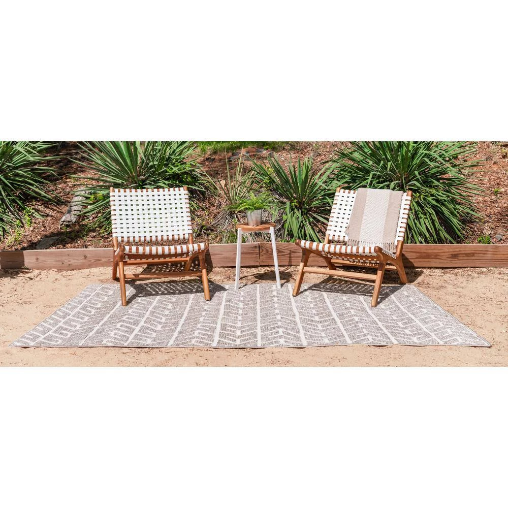 Coupon ✨ Sabrina Soto Beige 9 ft. x 12 ft. Aston Indoor/Outdoor Area Rug by Unique Loom 🔥 9 Coupon ✨ Sabrina Soto Beige 9 ft. x 12 ft. Aston Indoor/Outdoor Area Rug by Unique Loom 🔥 - Image 7