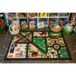 Coupon ✨ Fun Time City Center Black 4 ft. x 6 ft. Area Rug by Concord Global Trading 👏 -Unique Loom Shop black concord global trading area rugs 08335 4f 1000