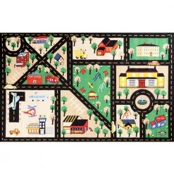 Coupon โจ Fun Time City Center Black 4 ft. x 6 ft. Area Rug by Concord Global Trading ๐