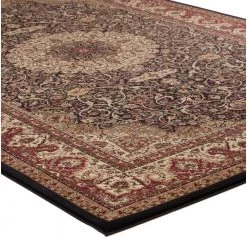 Flash Sale 🧨 Persian Classics Isfahan Black 4 ft. x 6 ft. Area Rug by Concord Global Trading 🔔 -Unique Loom Shop black concord global trading area rugs 20334 c3 1000