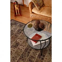 Best reviews of 😉 Persian Classics Panel Black 5 ft. x 8 ft. Area Rug by Concord Global Trading 🔥 -Unique Loom Shop black concord global trading area rugs 20435 44 1000