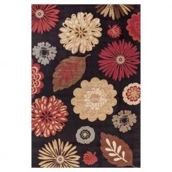 New ⌛ Jewel Kaleidoscope Black 8 ft. x 10 ft. Area Rug by Concord Global Trading 🥰