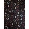 Promo ✔️ Soho Circles Black 8 ft. x 11 ft. Area Rug by Concord Global Trading ❤️ -Unique Loom Shop black concord global trading area rugs 60437 64 1000