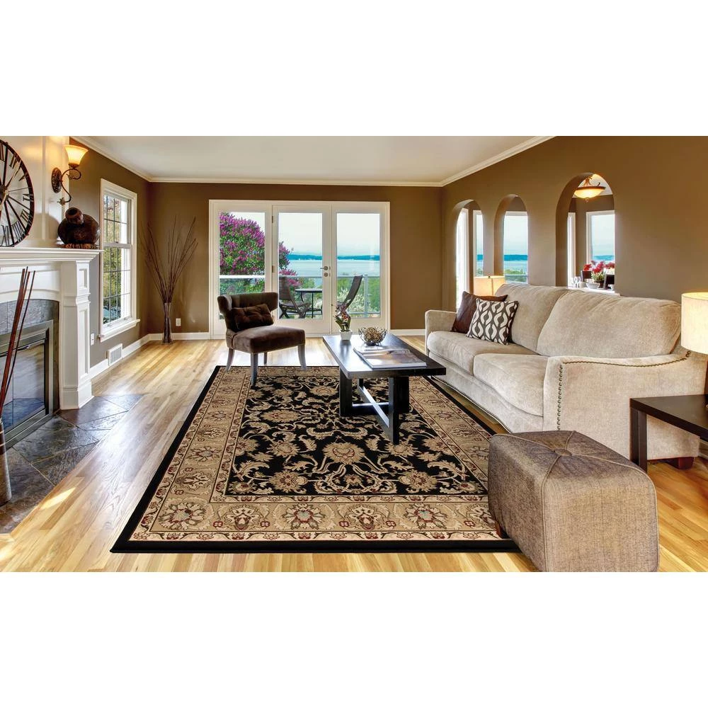 Flash Sale 😍 Ankara Oushak Black 7 ft. x 10 ft. Area Rug by Concord Global Trading ❤️ 5 Flash Sale 😍 Ankara Oushak Black 7 ft. x 10 ft. Area Rug by Concord Global Trading ❤️ - Image 3