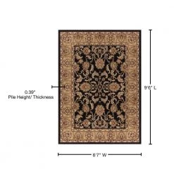 Flash Sale 😍 Ankara Oushak Black 7 ft. x 10 ft. Area Rug by Concord Global Trading ❤️ 14 Flash Sale 😍 Ankara Oushak Black 7 ft. x 10 ft. Area Rug by Concord Global Trading ❤️ -Unique Loom Shop black concord global trading area rugs 61736 76 1000