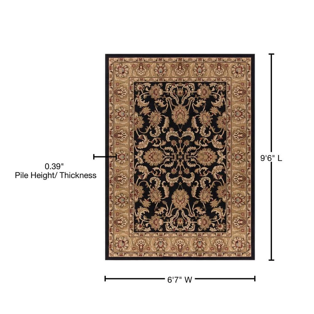 Flash Sale 😍 Ankara Oushak Black 7 ft. x 10 ft. Area Rug by Concord Global Trading ❤️ 8 Flash Sale 😍 Ankara Oushak Black 7 ft. x 10 ft. Area Rug by Concord Global Trading ❤️ - Image 6