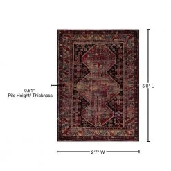 Deals 🔥 Diamond Antique Black 3 ft. x 5 ft. Area Rug by Concord Global Trading ❤️ -Unique Loom Shop black concord global trading area rugs 74633 76 1000