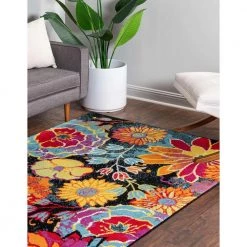 Best reviews of 🛒 Lyon Kennedy Black 8' 0 x 10' 0 Area Rug by Unique Loom 👏 -Unique Loom Shop black unique loom area rugs 3127442 c3 1000