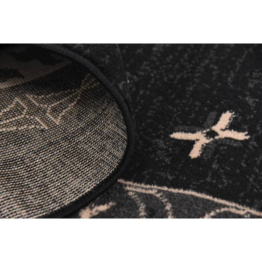 Outlet 🎁 Taftan Oasis Black 9' 0 x 12' 0 Area Rug by Unique Loom 👍 7 Outlet 🎁 Taftan Oasis Black 9' 0 x 12' 0 Area Rug by Unique Loom 👍 - Image 5