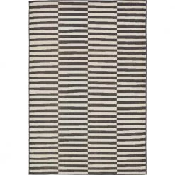Flash Sale 👏 Williamsburg Striped Black 6' 0 x 9' 0 Area Rug by Unique Loom ⭐
