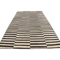Flash Sale 👏 Williamsburg Striped Black 6' 0 x 9' 0 Area Rug by Unique Loom ⭐ -Unique Loom Shop black unique loom area rugs 3129673 a0 1000