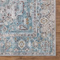 Outlet 😍 Barcelona Valencia Blue 7 ft. x 9 ft. Area Rug by Concord Global Trading 🎉 -Unique Loom Shop blue concord global trading area rugs 14966 44 1000