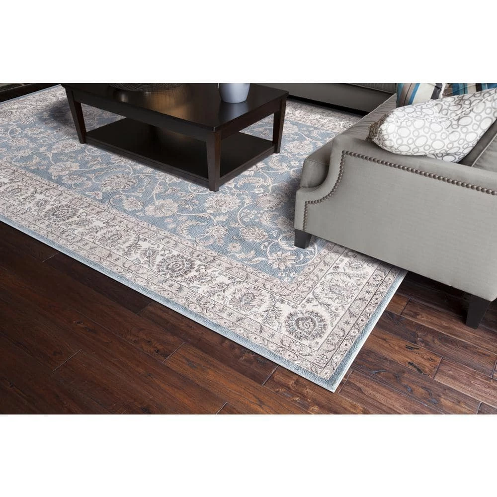 Wholesale ๐ Kashan Bergama Blue 8 ft. x 10 ft. Area Rug by Concord Global Trading ๐ 4 Wholesale ๐ Kashan Bergama Blue 8 ft. x 10 ft. Area Rug by Concord Global Trading ๐ - Image 2