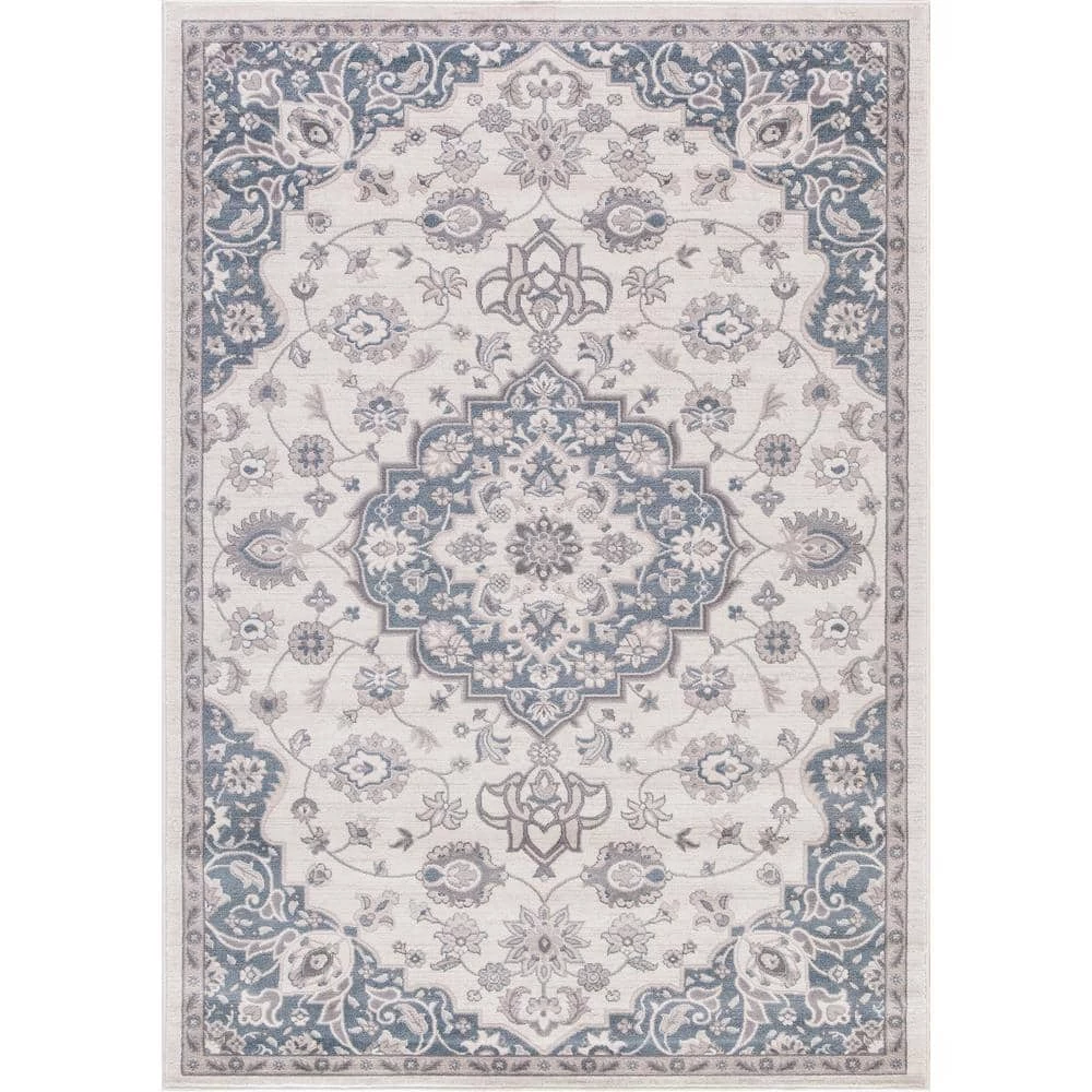 Hot Sale ๐ Lara Center Medallion Blue 8 ft. x 11 ft. Area Rug by Concord Global Trading ๐ฏ 3 Hot Sale ๐ Lara Center Medallion Blue 8 ft. x 11 ft. Area Rug by Concord Global Trading ๐ฏ