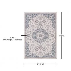 Hot Sale ๐ Lara Center Medallion Blue 8 ft. x 11 ft. Area Rug by Concord Global Trading ๐ฏ 9 Hot Sale ๐ Lara Center Medallion Blue 8 ft. x 11 ft. Area Rug by Concord Global Trading ๐ฏ -Unique Loom Shop blue concord global trading area rugs 45547 76 1000
