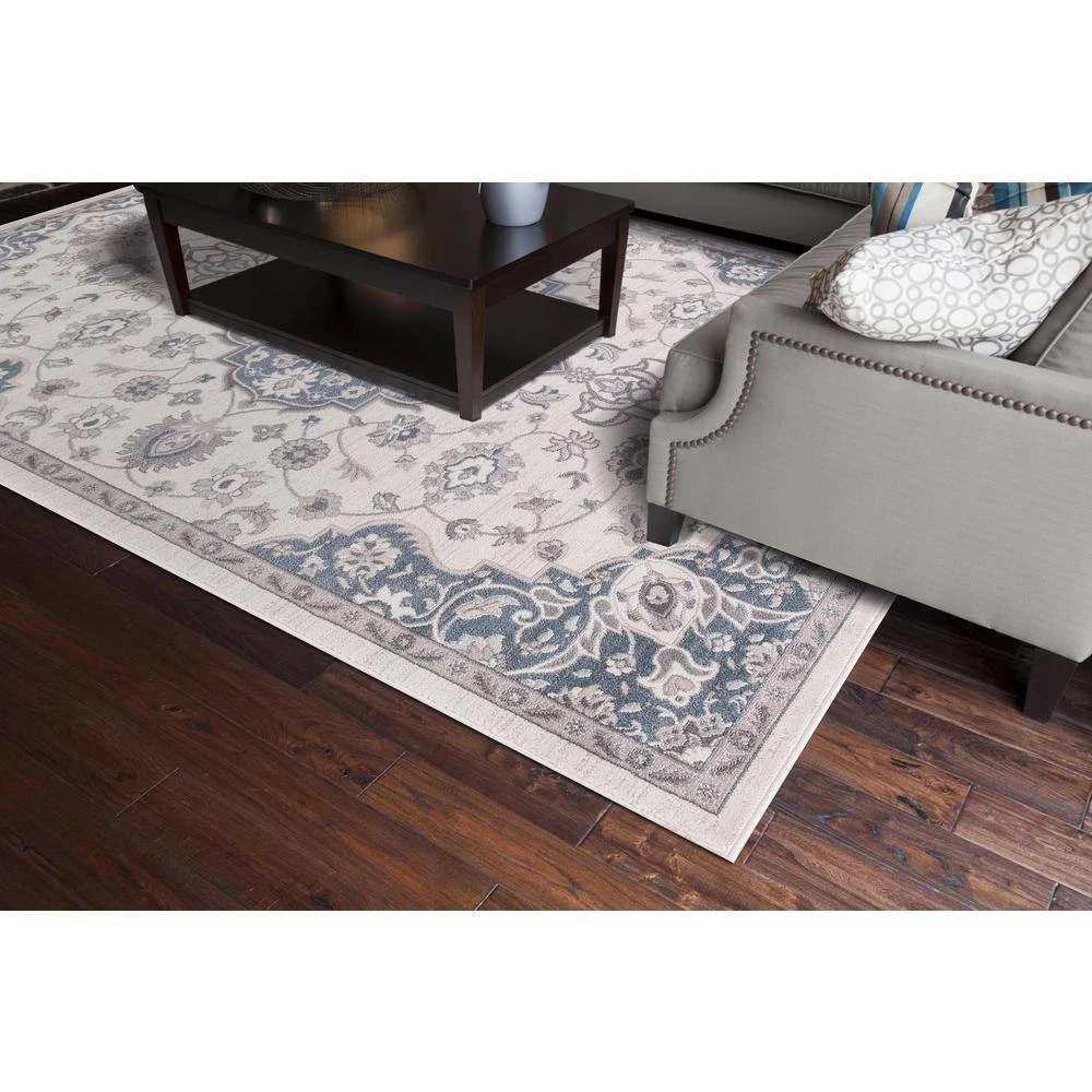 Hot Sale ๐ Lara Center Medallion Blue 8 ft. x 11 ft. Area Rug by Concord Global Trading ๐ฏ 4 Hot Sale ๐ Lara Center Medallion Blue 8 ft. x 11 ft. Area Rug by Concord Global Trading ๐ฏ - Image 2