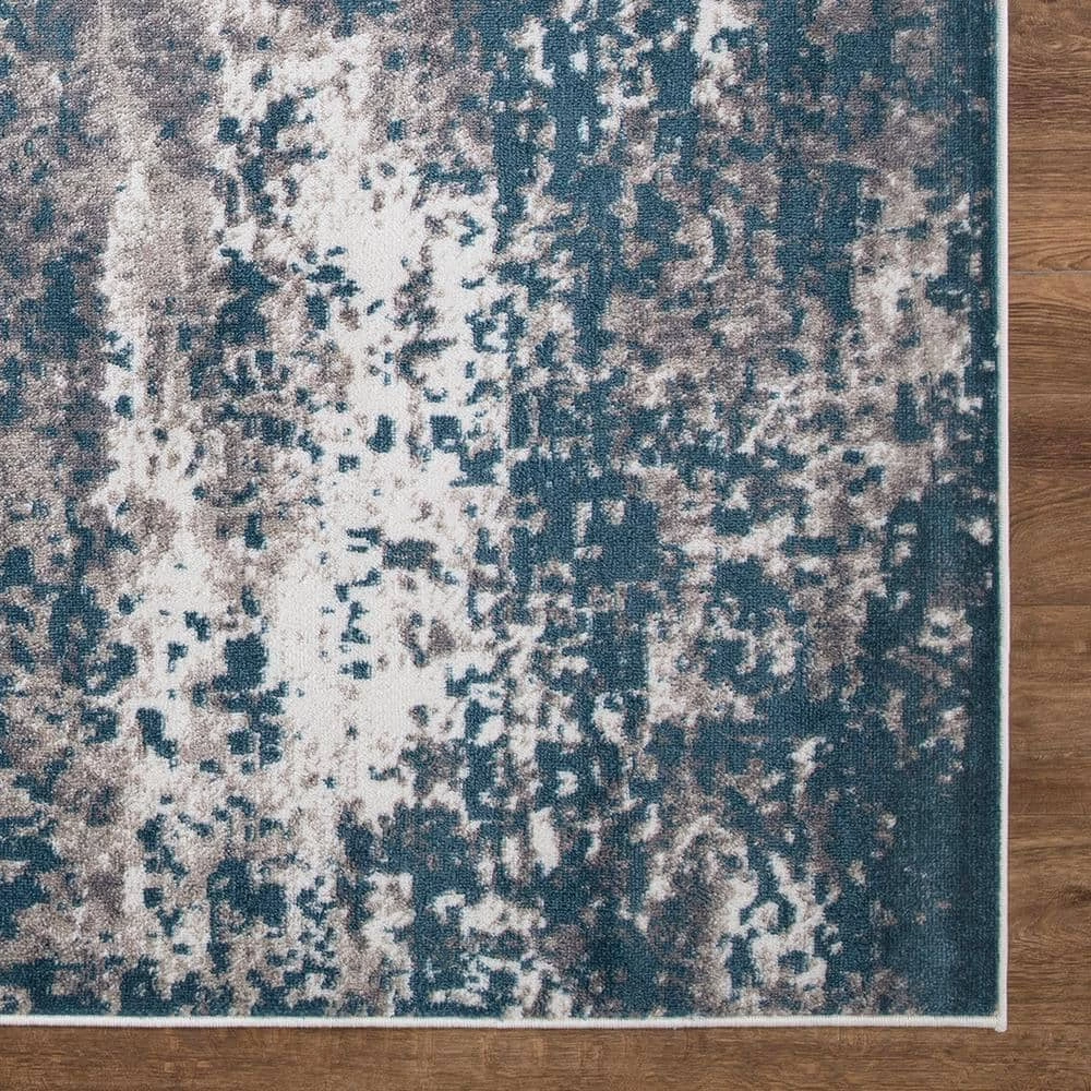 Best deal ⌛ Jefferson Collection Abstract Blue 3 ft. x 4 ft. Area Rug by Concord Global Trading 🥰 5 Best deal ⌛ Jefferson Collection Abstract Blue 3 ft. x 4 ft. Area Rug by Concord Global Trading 🥰 - Image 3