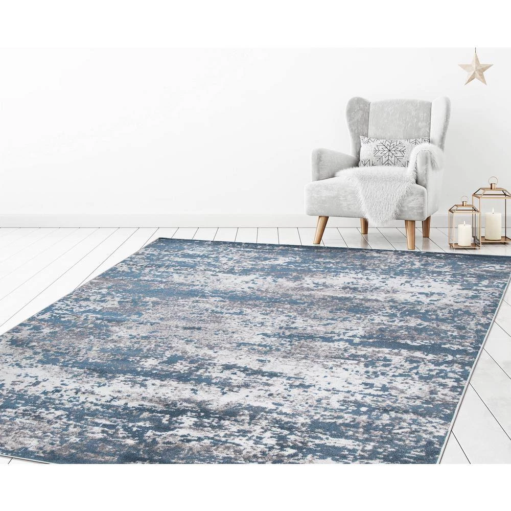 Best deal ⌛ Jefferson Collection Abstract Blue 3 ft. x 4 ft. Area Rug by Concord Global Trading 🥰 10 Best deal ⌛ Jefferson Collection Abstract Blue 3 ft. x 4 ft. Area Rug by Concord Global Trading 🥰 - Image 8