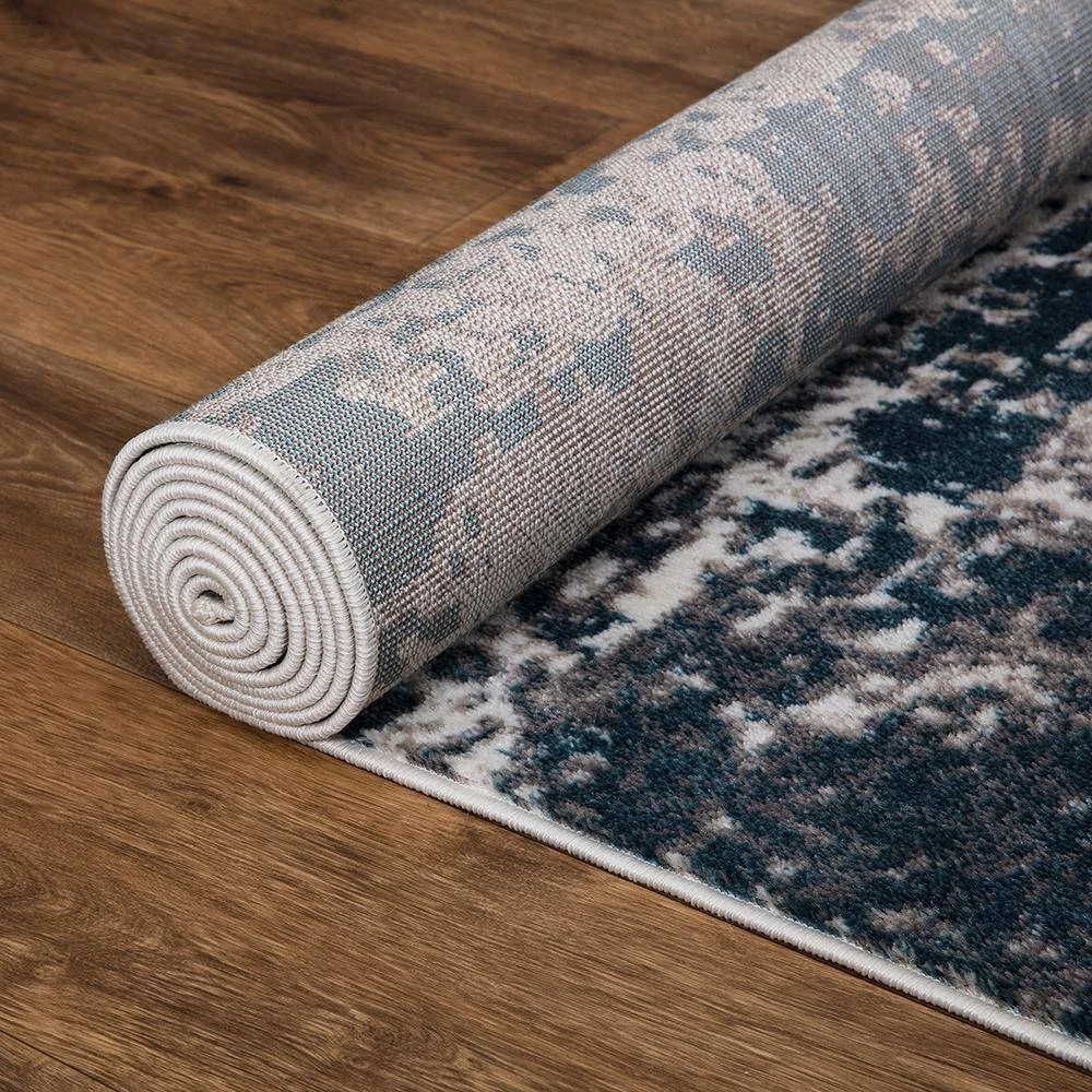 Best deal ⌛ Jefferson Collection Abstract Blue 3 ft. x 4 ft. Area Rug by Concord Global Trading 🥰 6 Best deal ⌛ Jefferson Collection Abstract Blue 3 ft. x 4 ft. Area Rug by Concord Global Trading 🥰 - Image 4