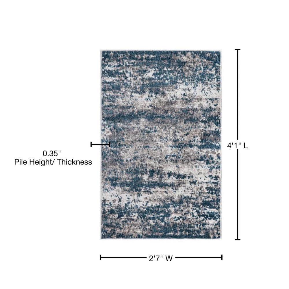 Best deal ⌛ Jefferson Collection Abstract Blue 3 ft. x 4 ft. Area Rug by Concord Global Trading 🥰 12 Best deal ⌛ Jefferson Collection Abstract Blue 3 ft. x 4 ft. Area Rug by Concord Global Trading 🥰 - Image 10