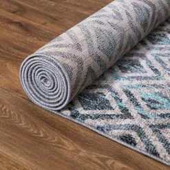 Best deal 🔥 Vintage Collection Diamonds Blue 3 ft. x 4 ft. Geometric Area Rug by Concord Global Trading 🥰 -Unique Loom Shop blue concord global trading area rugs 72443 66 1000