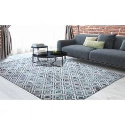 Best deal 🔥 Vintage Collection Diamonds Blue 3 ft. x 4 ft. Geometric Area Rug by Concord Global Trading 🥰 -Unique Loom Shop blue concord global trading area rugs 72443 c3 1000