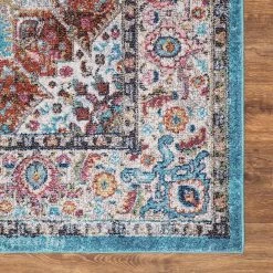 Best Pirce 😍 Vintage Collection Elegance Blue 8 ft. x 11 ft. Medallion Area Rug by Concord Global Trading ❤️ -Unique Loom Shop blue concord global trading area rugs 72867 1d 1000