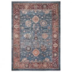 Best Sale 👍 Pandora Collection Alexander Blue 5 ft. x 7 ft. Traditional Area Rug by Concord Global Trading ✨