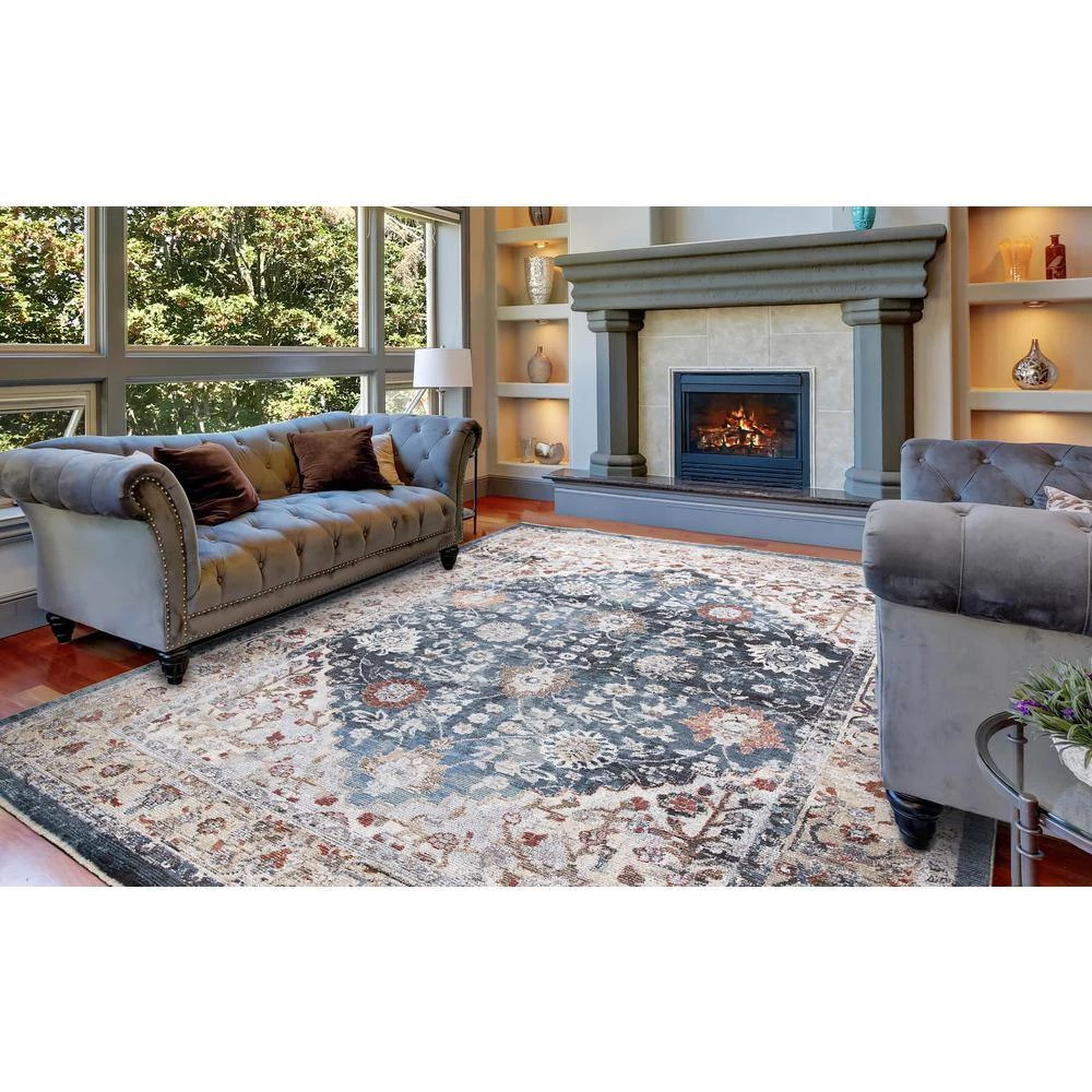 Hot Sale ๐ Pandora Collection Royalty Blue 2 ft. x 7 ft. Traditional Runner Rug by Concord Global Trading ๐ 9 Hot Sale ๐ Pandora Collection Royalty Blue 2 ft. x 7 ft. Traditional Runner Rug by Concord Global Trading ๐ - Image 7