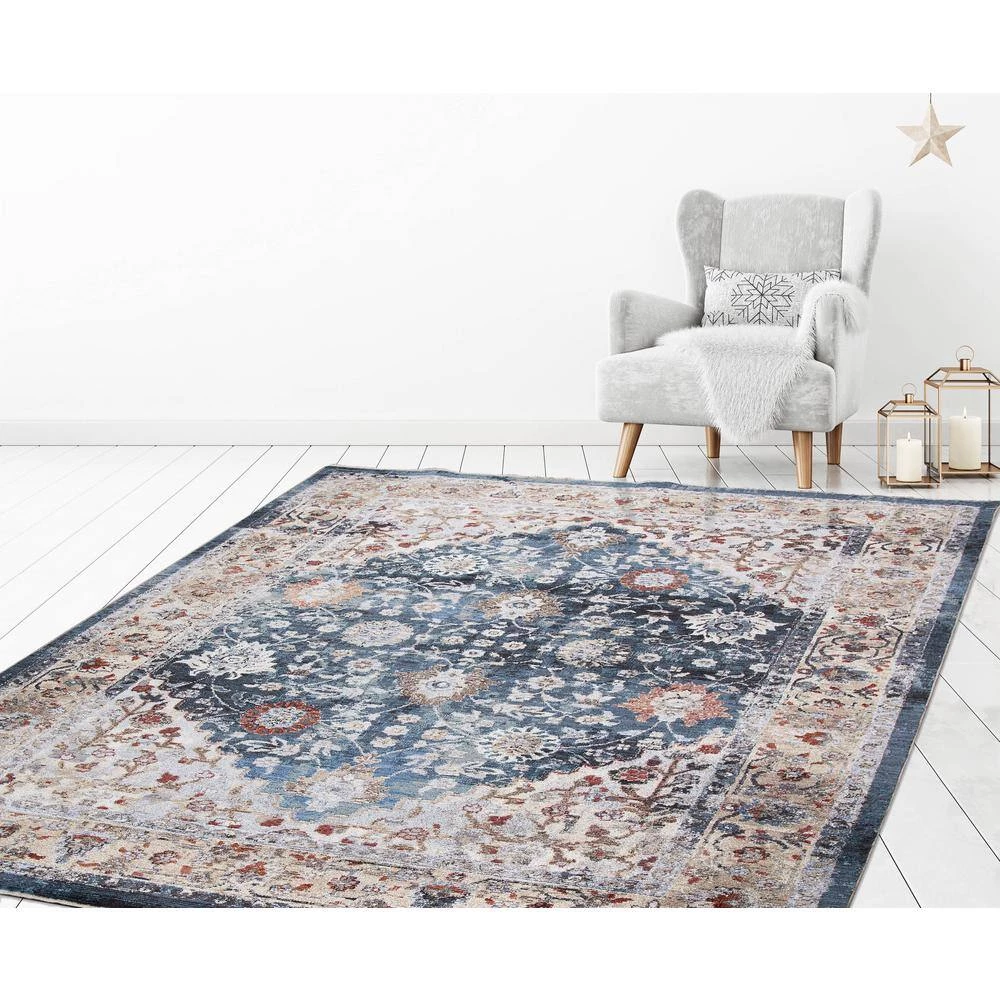 Hot Sale ๐ Pandora Collection Royalty Blue 2 ft. x 7 ft. Traditional Runner Rug by Concord Global Trading ๐ 10 Hot Sale ๐ Pandora Collection Royalty Blue 2 ft. x 7 ft. Traditional Runner Rug by Concord Global Trading ๐ - Image 8