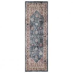 Hot Sale 🎉 Pandora Collection Royalty Blue 2 ft. x 7 ft. Traditional Runner Rug by Concord Global Trading 😍
