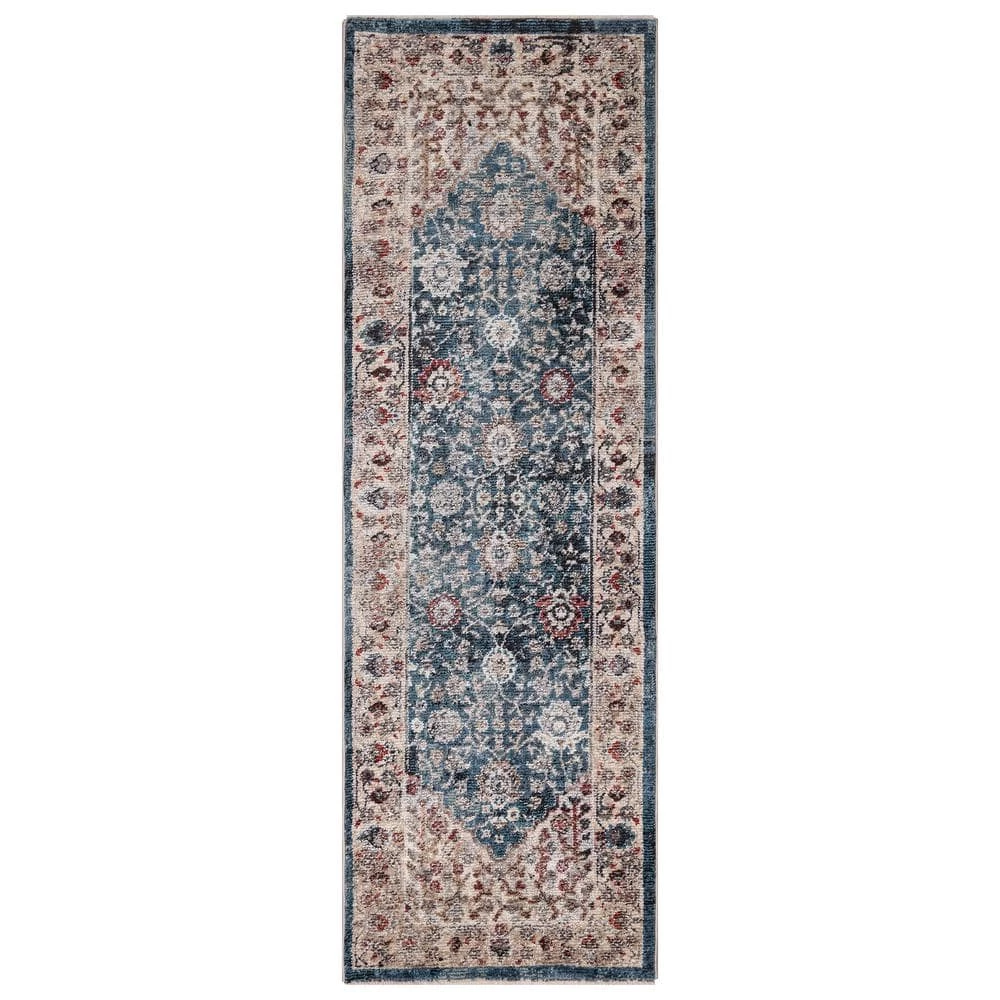 Hot Sale ๐ Pandora Collection Royalty Blue 2 ft. x 7 ft. Traditional Runner Rug by Concord Global Trading ๐ 3 Hot Sale ๐ Pandora Collection Royalty Blue 2 ft. x 7 ft. Traditional Runner Rug by Concord Global Trading ๐