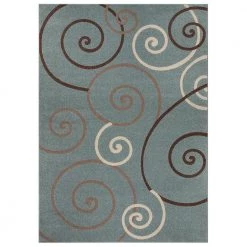 Best reviews of ✨ Chester Scroll Blue 8 ft. x 11 ft. Area Rug by Concord Global Trading 👍