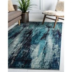 Cheapest 😍 Jardin Lilly Blue 10' 6 x 16' 5 Area Rug by Unique Loom 🎉 -Unique Loom Shop blue unique loom area rugs 3128065 31 1000