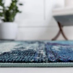 Cheapest 😍 Jardin Lilly Blue 10' 6 x 16' 5 Area Rug by Unique Loom 🎉 -Unique Loom Shop blue unique loom area rugs 3128065 4f 1000