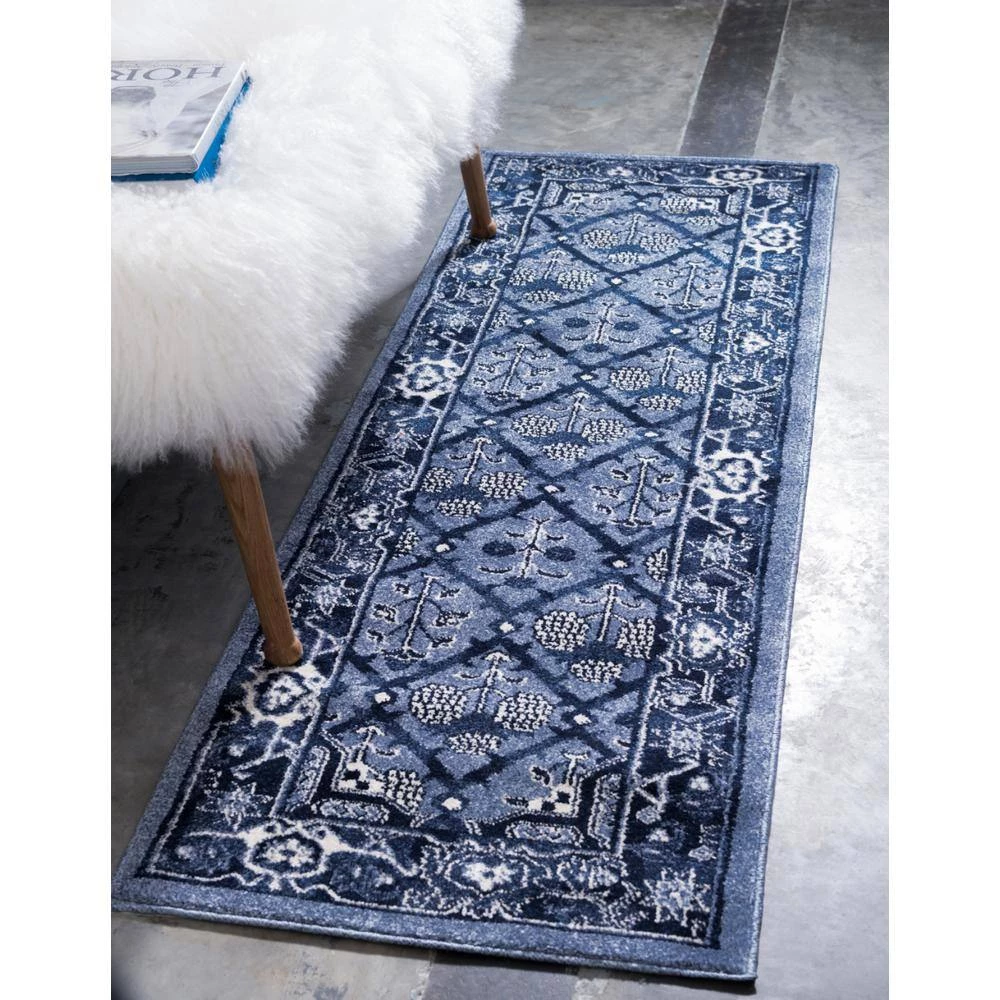 Best Pirce ๐ฅ La Jolla Trellis Blue 2' 0 x 6' 0 Runner Rug by Unique Loom ๐ฏ 11 Best Pirce ๐ฅ La Jolla Trellis Blue 2' 0 x 6' 0 Runner Rug by Unique Loom ๐ฏ - Image 9