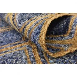 Wholesale 😀 Braided Jute Bengal Blue 8' 0 x 10' 0 Area Rug by Unique Loom 🧨 -Unique Loom Shop blue unique loom area rugs 3138954 66 1000