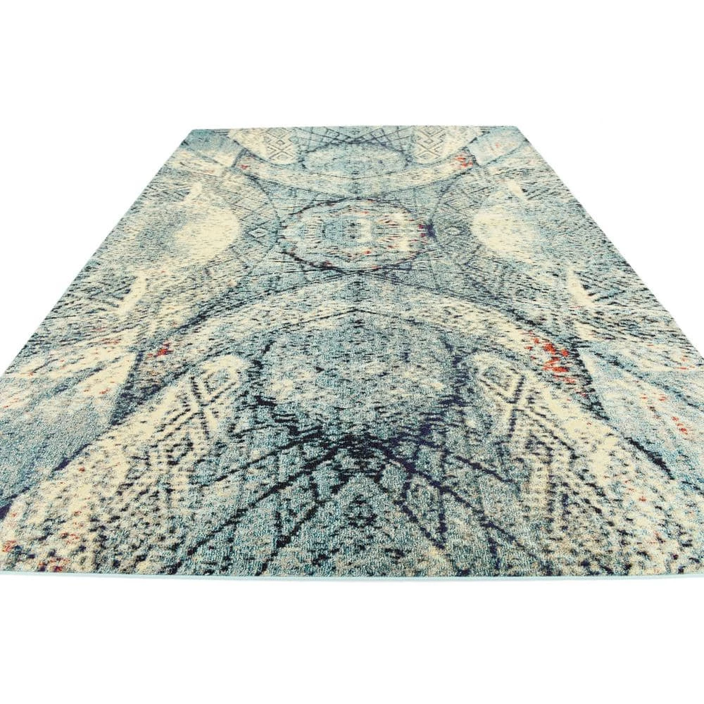 Top 10 🤩 Vita Munch Blue 9' 0 x 12' 0 Area Rug by Unique Loom 🔥 5 Top 10 🤩 Vita Munch Blue 9' 0 x 12' 0 Area Rug by Unique Loom 🔥 - Image 3